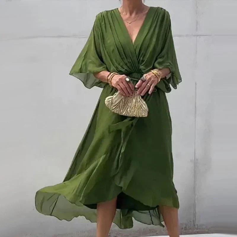 Amanda - Elegantes Kleid mit V-Ausschnitt