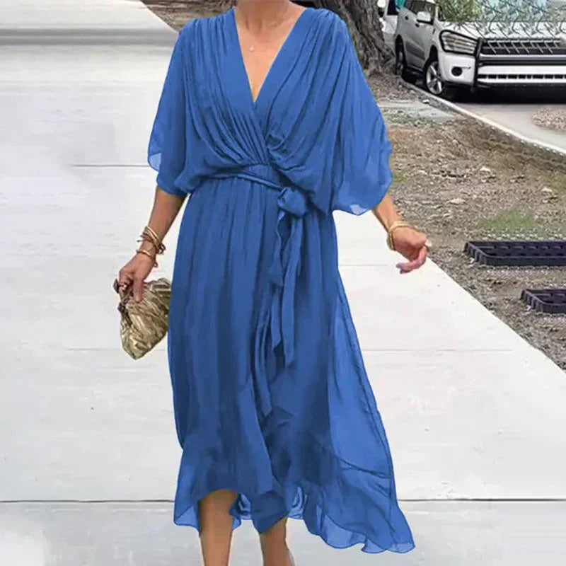Amanda - Elegantes Kleid mit V-Ausschnitt