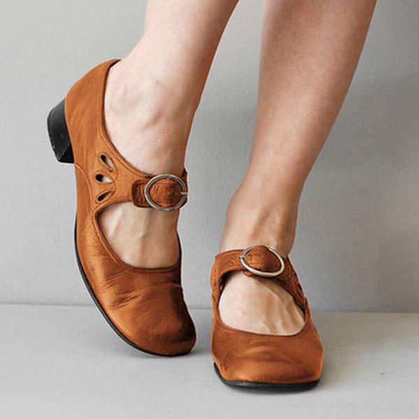 Fiona - Klassische orthopädische Schuhe mit runder Spitze