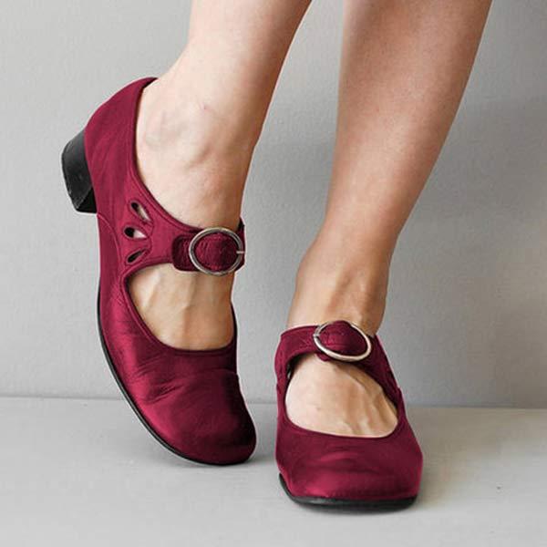 Fiona - Klassische orthopädische Schuhe mit runder Spitze