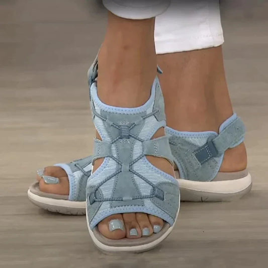 Caroline - Stützende und weiche, verstellbare orthopädische Sandalen für Fraue