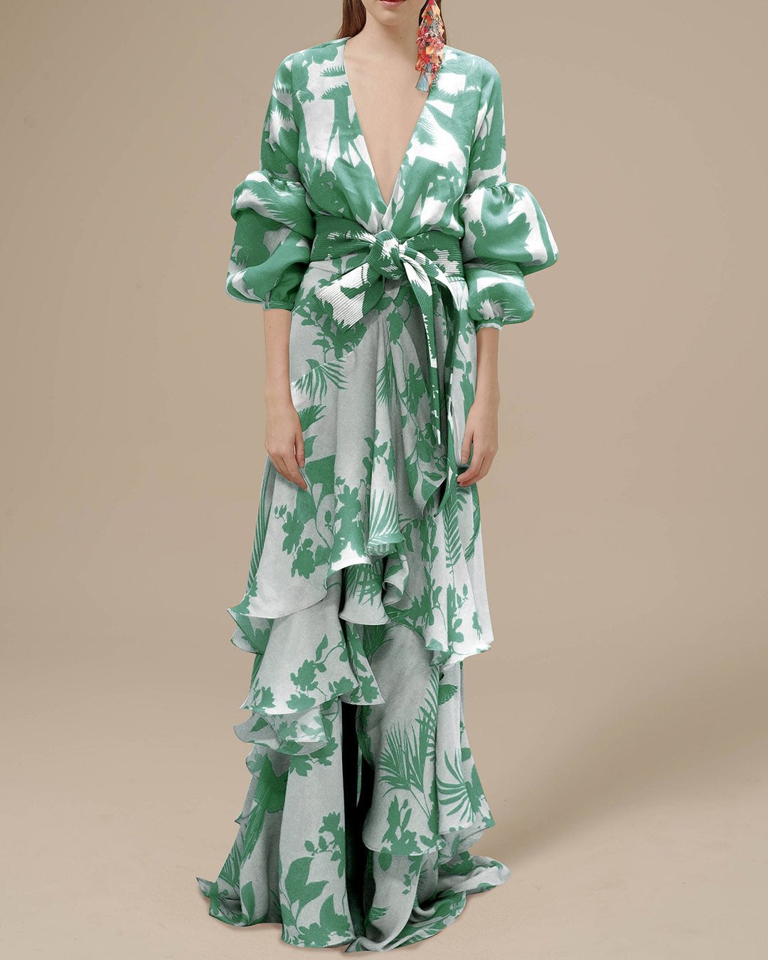 Benet - Bedrucktes Chiffon-Festtagskleid
