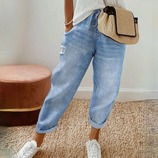 LIEN - Boho-Sommerhose aus Baumwoll